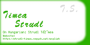 timea strudl business card